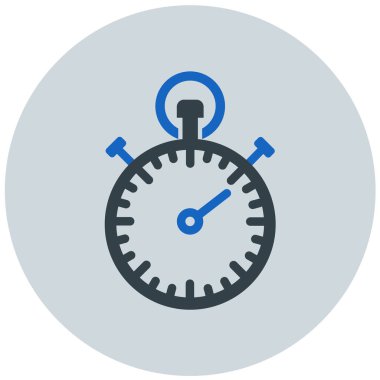 Kronometre Web simgesi basit illüstrasyon