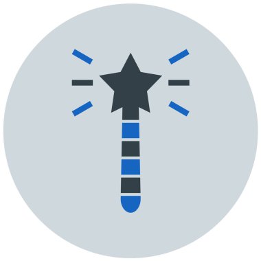 Sihirli değnek. Basit resimleme