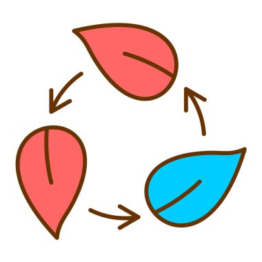 Simge vektör illüstrasyonunu bırakır