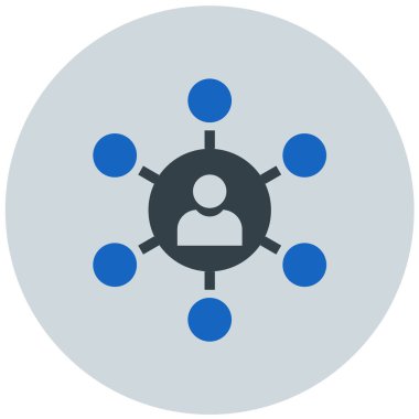 hiyerarşi. Web simgesi basit illüstrasyon