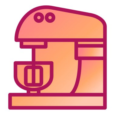 Mutfak makinesi. vektör illüstrasyonu