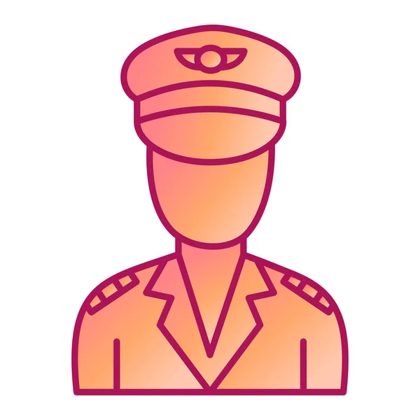 Politie Icoon Overzicht Arts Vector Illustratie Symbool Web Design — Stockvector
