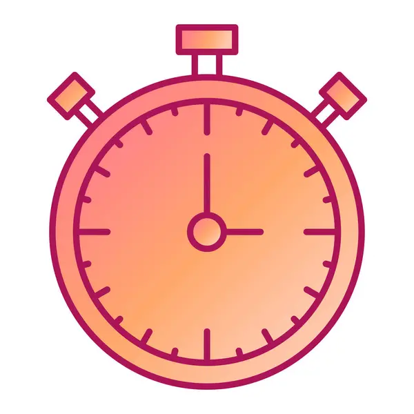 Stopwatch Icon Flat Design — Stock Vector