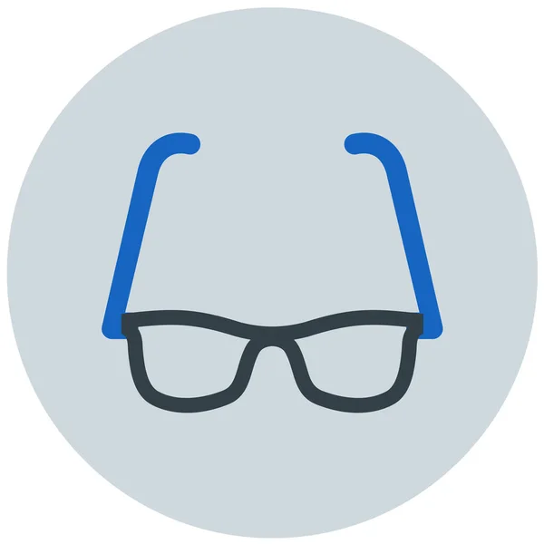 Gafas Icono Web Ilustración Simple — Vector de stock