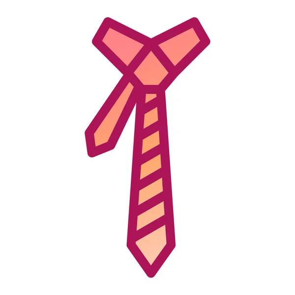 Necktie Icon Vector Illustration — Stock Vector