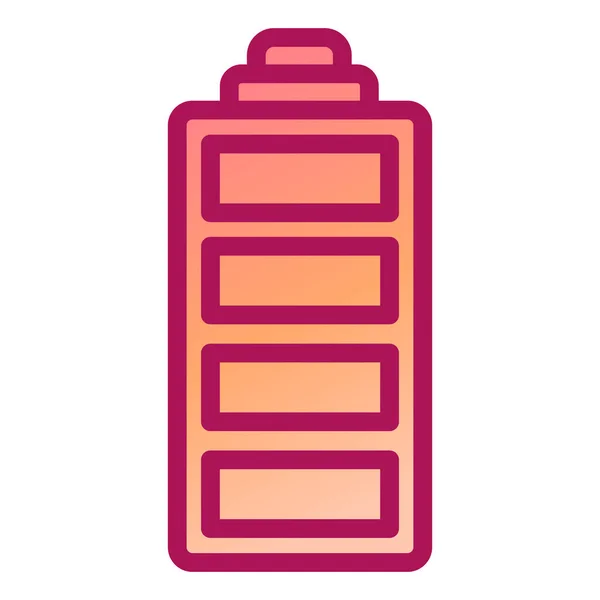 Batterie Web Symbol Einfache Illustration — Stockvektor