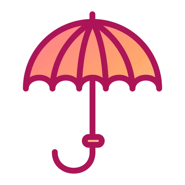 Şemsiye Ikonu Düz Dizayn Biçimi — Stok Vektör