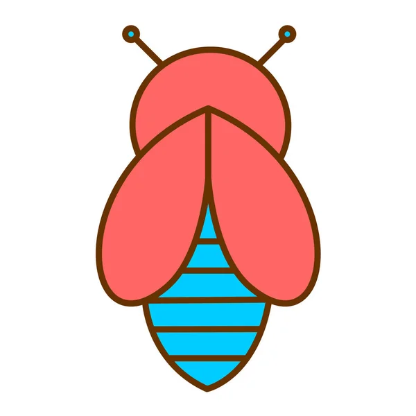 Bee Insect Icon Vector Illustration Design — Vettoriale Stock