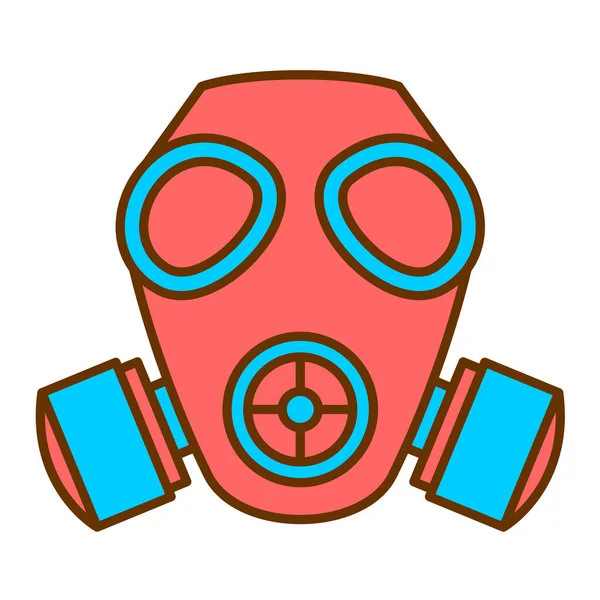 Gasmasker Moderne Pictogram Vector Illustratie — Stockvector