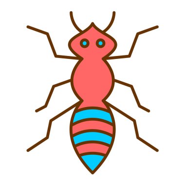 karınca simgesi vektör illüstrasyonu