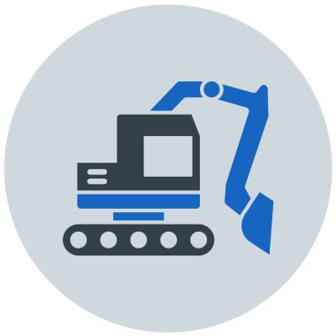 Kazıcı. Web simgesi basit illüstrasyon