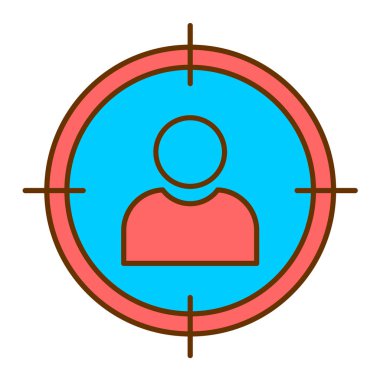 hedef simge vektör illüstrasyonu