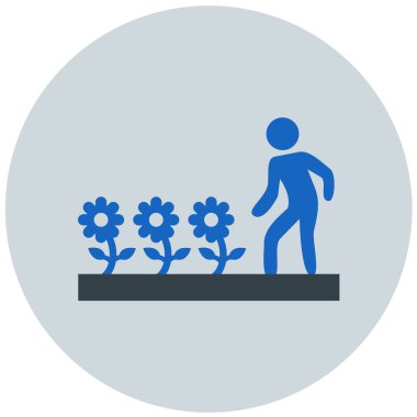 Bahçıvanlık modern ikon vektör illüstrasyonu