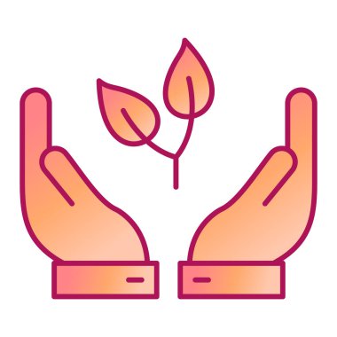 Bitki simgesinin vektör illüstrasyonu