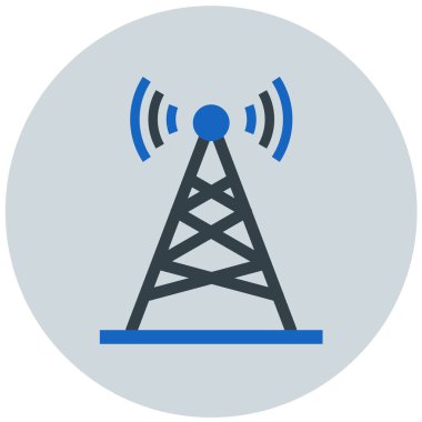 Anten. Web simgesi basit illüstrasyon