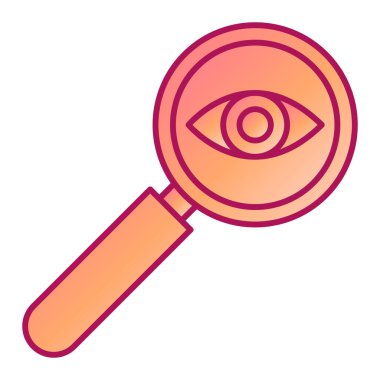 Büyüteçle büyüteç ve arama vektörü illüstrasyon tasarımı