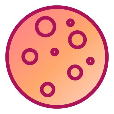 Pizza ikonu vektör illüstrasyonu