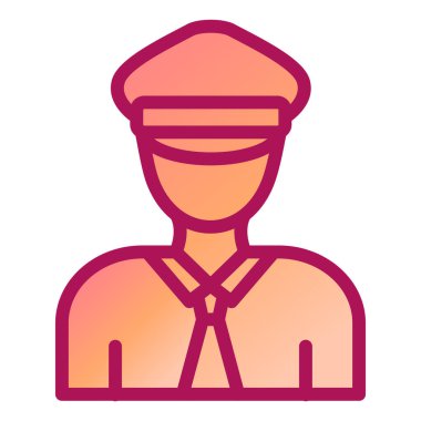 Adamım. Web simgesi basit illüstrasyon