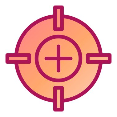 Modern simge vektör illüstrasyonunu hedefle 