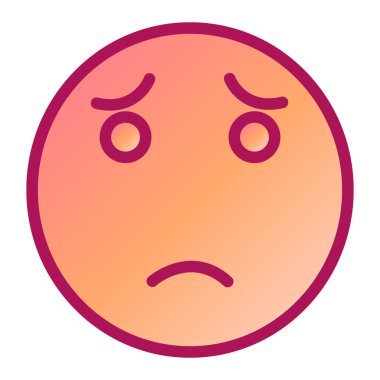 yüz ifadesi ikon vektör illüstrasyonu