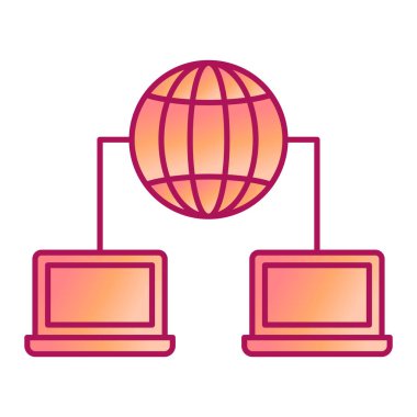 dizüstü bilgisayar faresi ve akıllı telefon temalı vektör çizimi