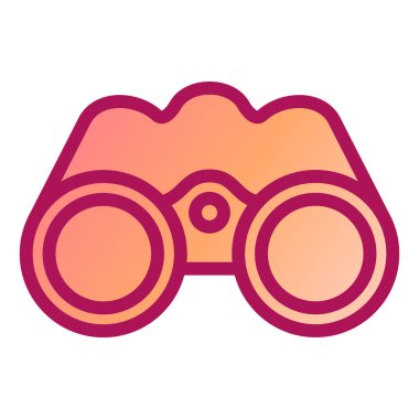 dürbün simgesi vektör illüstrasyonu