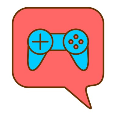 Oyun kumandası ikon vektör illüstrasyon tasarımı