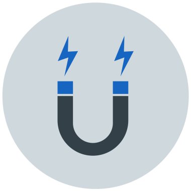 Mıknatıs Web simgesi basit illüstrasyon