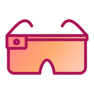 Gözlük. Web simgesi basit illüstrasyon