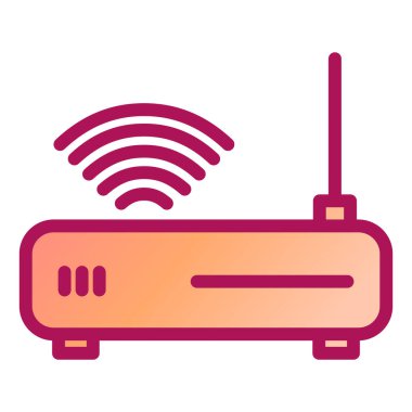 Yönlendirici. Web simgesi basit illüstrasyon