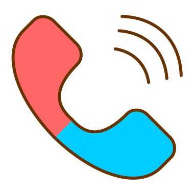 Telefon simgesi vektör illüstrasyonu