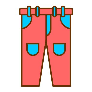 Havlu ikonu vektörü. Düz çizim. 10 saniye.