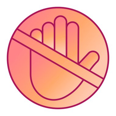 Modern simge vektör illüstrasyonunu durdur