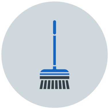 süpürge modern simge vektör illüstrasyonu 