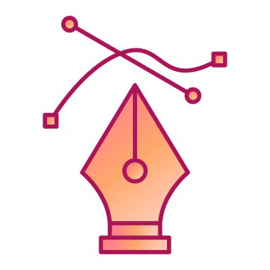 kalem modern simgesinin vektör illüstrasyonu