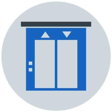 asansör modern ikon vektör illüstrasyonu 