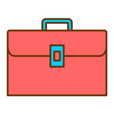 evrak çantası ikonu vektör illüstrasyonu