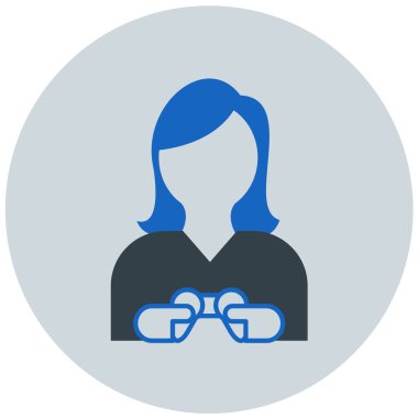 avatar. Web simgesi basit illüstrasyon