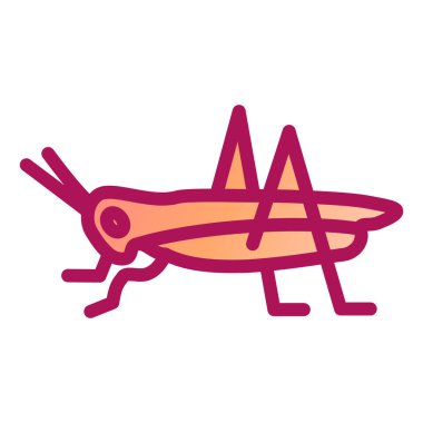 Böcek simgesinin vektör illüstrasyonu