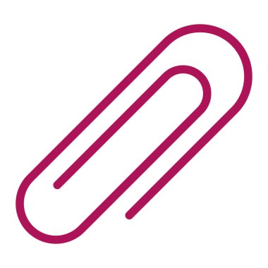 beyaz arkaplanda ataç simgesi