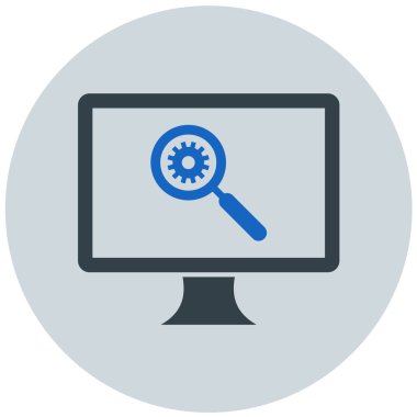 bilgisayar web simgesi basit illüstrasyon