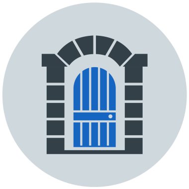 castrle modern simge vektör illüstrasyonu 