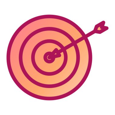 Hedef. Web simgesi basit illüstrasyon