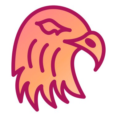 Kartal. Web simgesi basit illüstrasyon