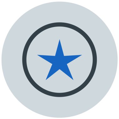 Yıldız. Web simgesi basit illüstrasyon