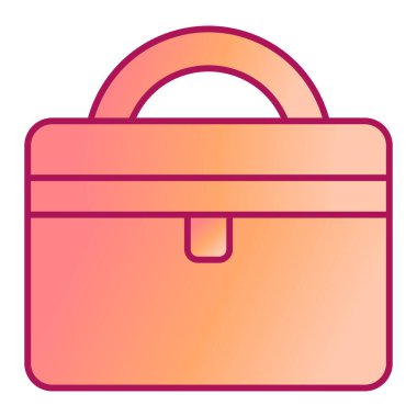 Çanta. Web simgesi basit illüstrasyon