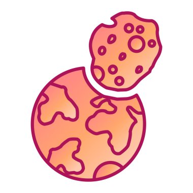 Dünya gezegeninin küresel vektör illüstrasyon tasarımı