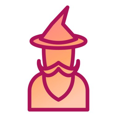 Büyücü. Web simgesi basit tasarım