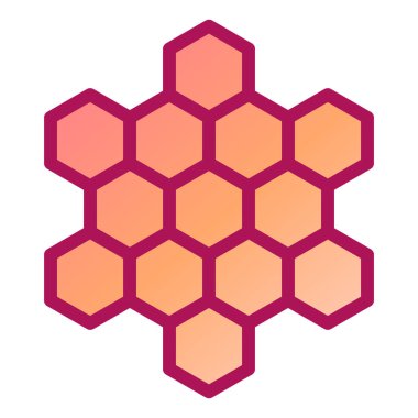 bal peteği ikonu vektör illüstrasyonu