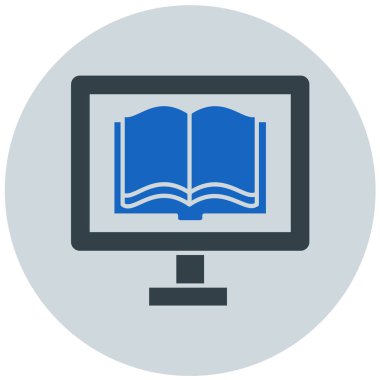 Kitap. Web simgesi basit illüstrasyon